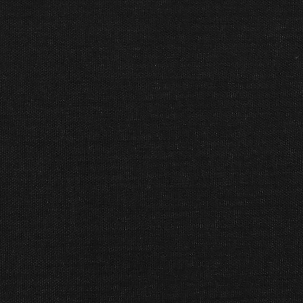 Bettgestell Schwarz 90x200 cm Stoff
