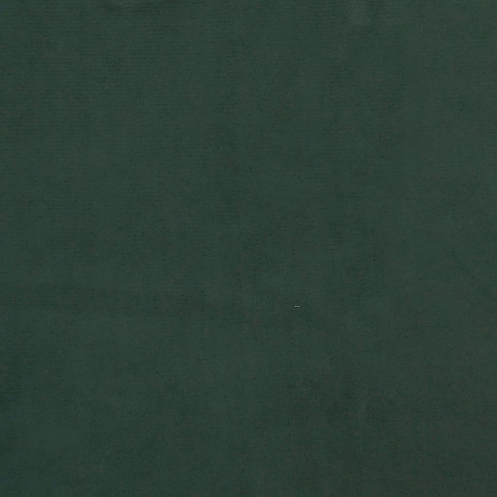 Bettgestell mit Kopfteil Dunkelgrün 80x200 cm Samt