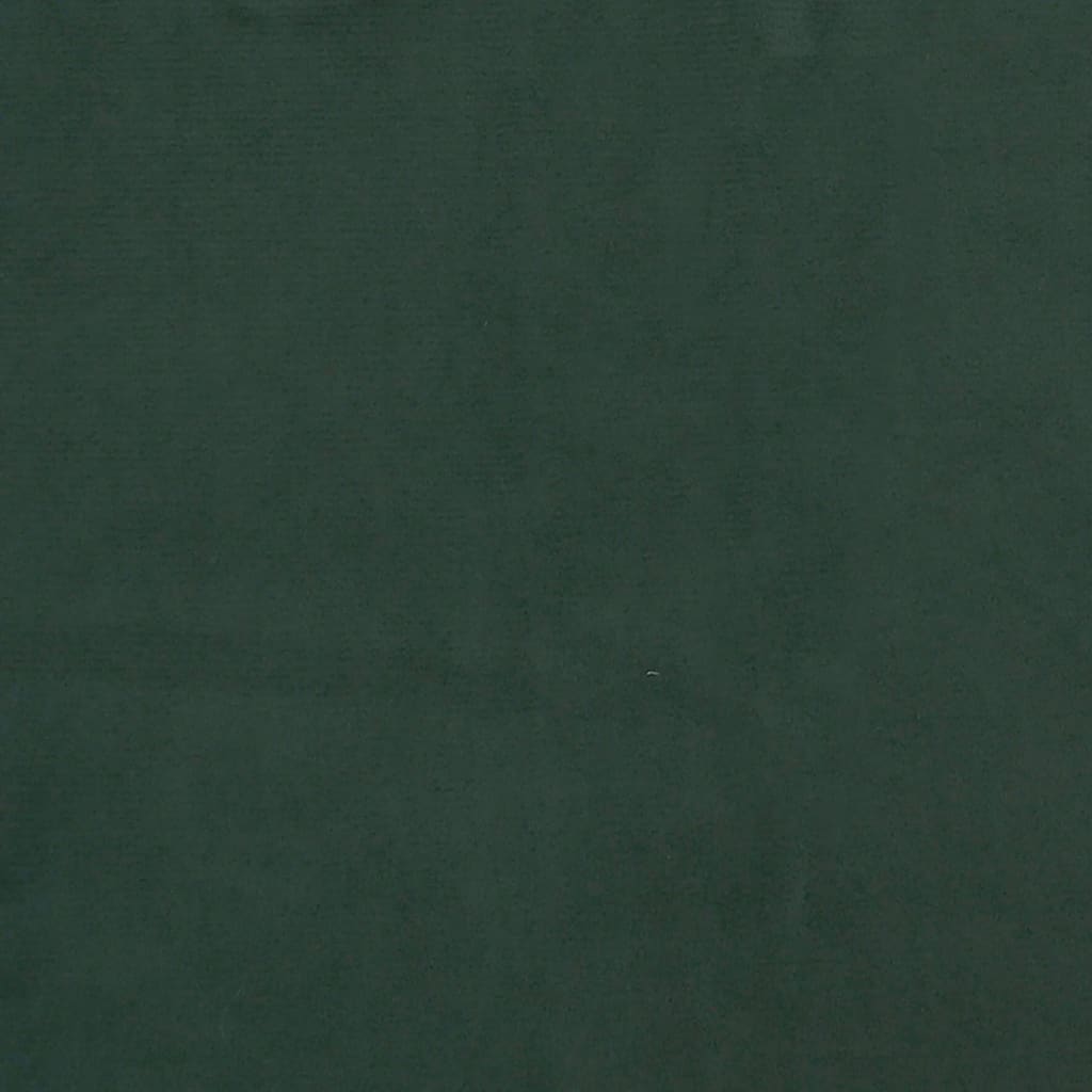 Bettgestell mit Kopfteil Dunkelgrün 200x200 cm Samt