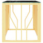Couchtisch Golden 110x45x45 cm Edelstahl und Glas
