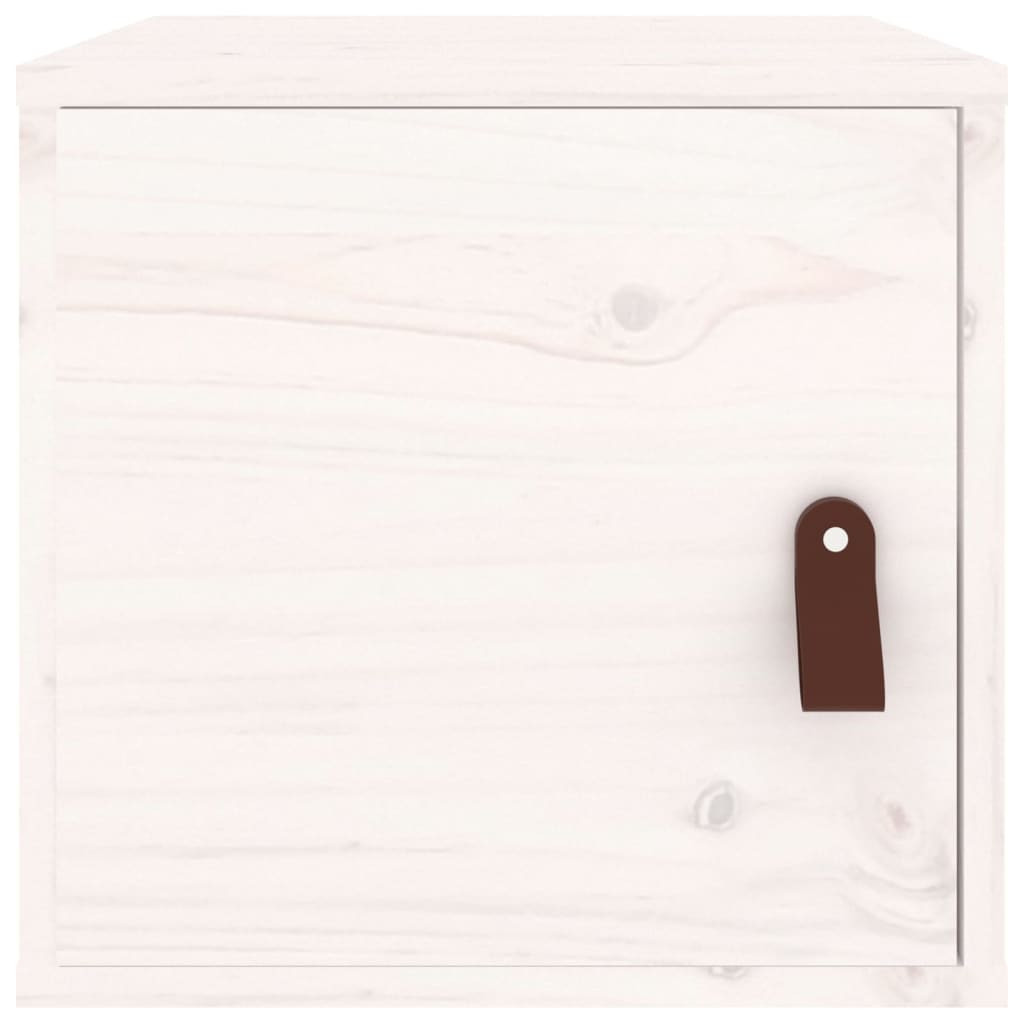 Wandschrank Weiß 31,5x30x30 cm Massivholz Kiefer