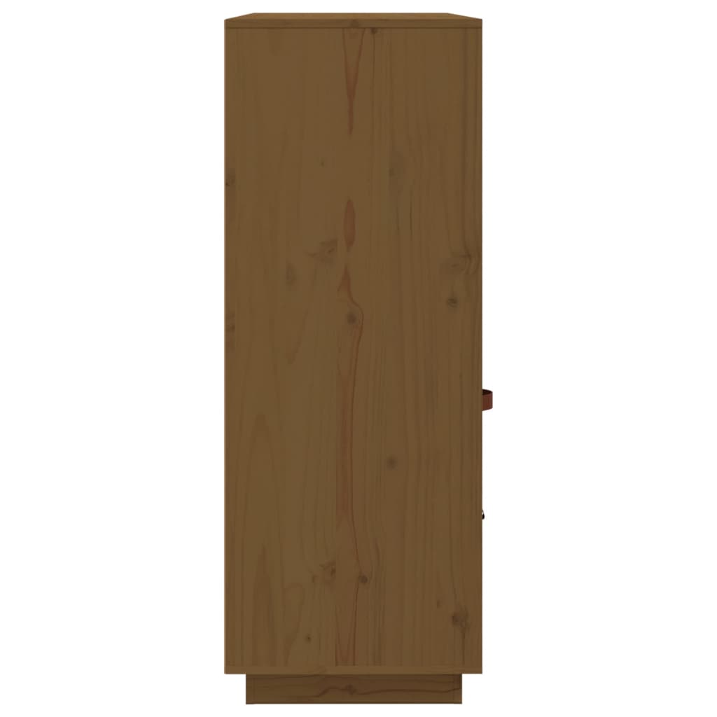 Highboard Honigbraun 100x40x108,5 cm Massivholz Kiefer
