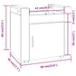 Bürowagen Weiß 60x45x60 cm Holzwerkstoff