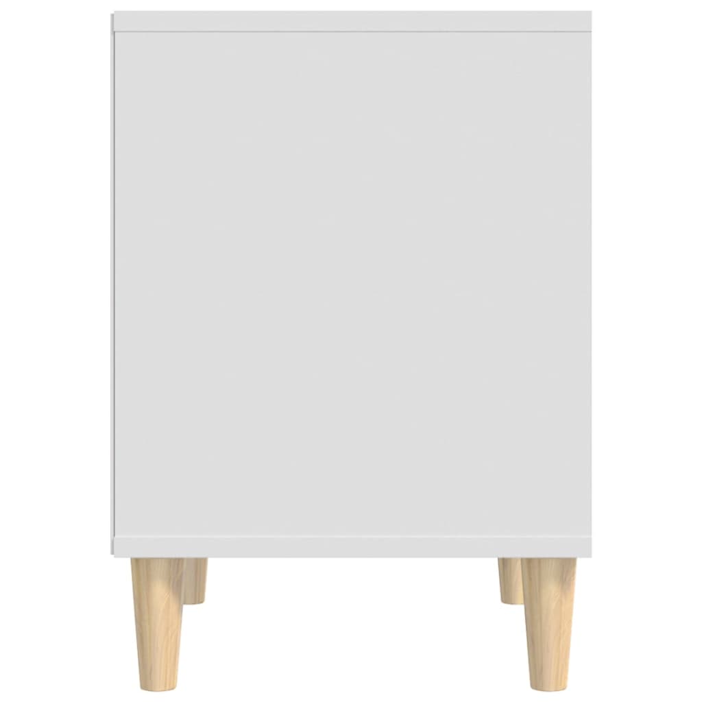 Nachttisch Weiß 40x35x50 cm Holzwerkstoff