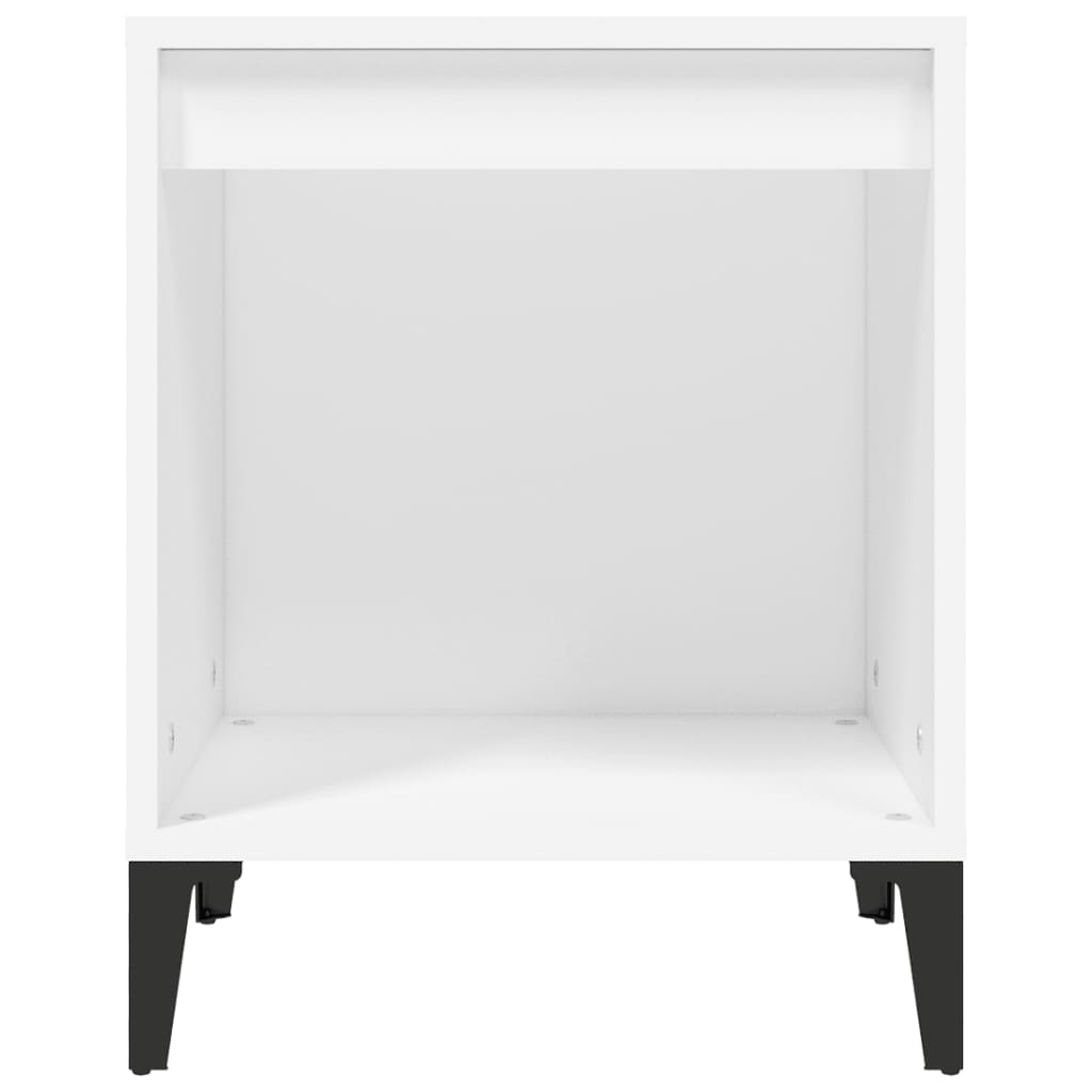 Nachttisch Weiß 80x40x43 cm