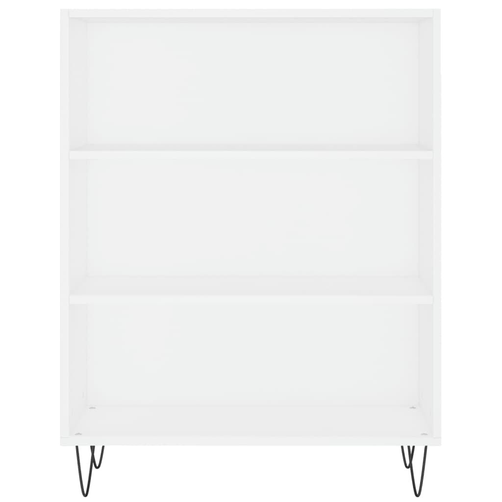 Bücherregal Weiß 69,5x32,5x90 cm Holzwerkstoff