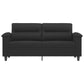 2-Sitzer-Sofa Schwarz 140 cm Mikrofasergewebe