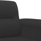 2-Sitzer-Sofa Schwarz 140 cm Mikrofasergewebe