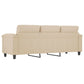 3-Sitzer-Sofa Creme 180 cm Mikrofasergewebe