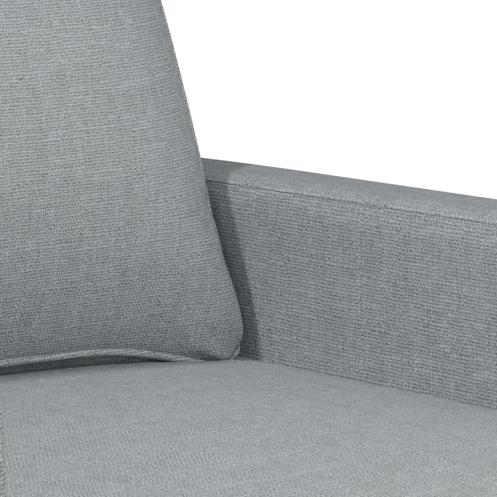 2-Sitzer-Sofa Hellgrau 140 cm Stoff