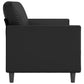 3-Sitzer-Sofa Schwarz 180 cm Kunstleder
