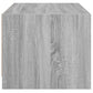 Couchtisch mit Glastüren Grau Sonoma 68x50x42 cm