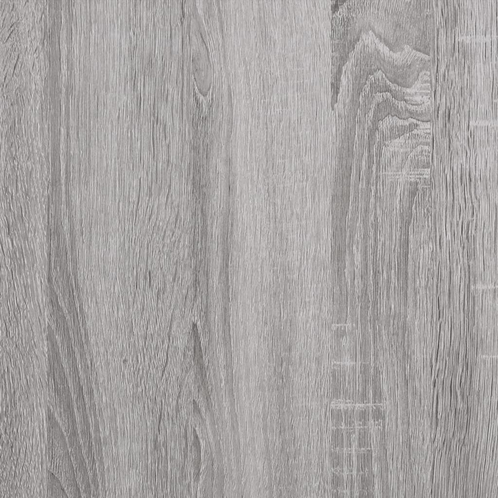 Couchtisch mit Glastüren Grau Sonoma 68,5x50x50 cm
